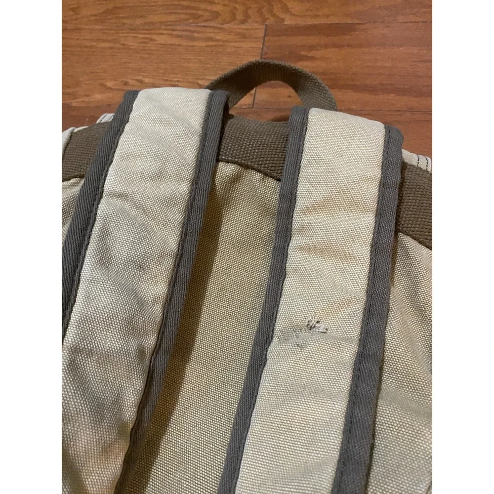 Gootium Canvas Rucksack Backpack Bag Drawstring Buckle Close Messenger Outdoor